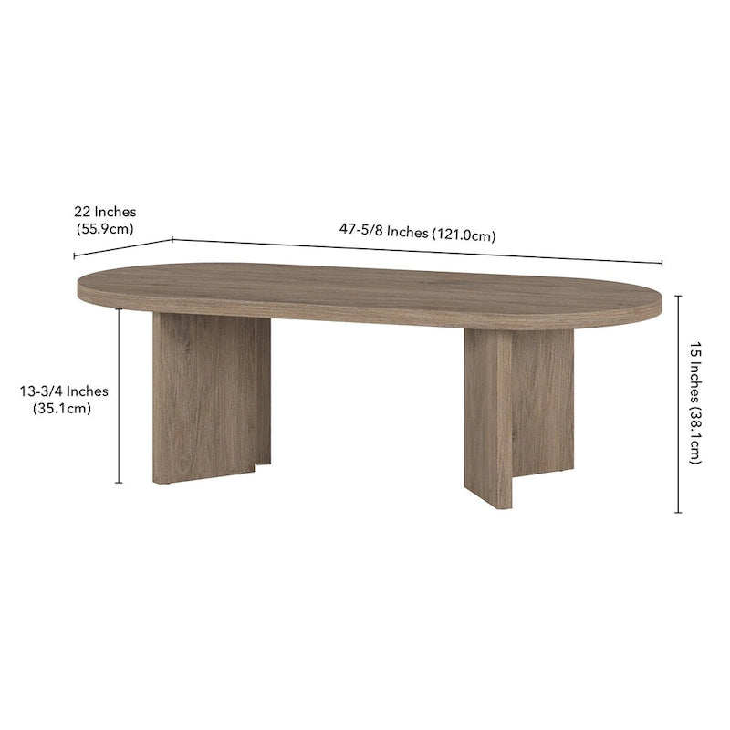 Alma 48 Breit Ovaler Couchtisch - 47.63 Breit