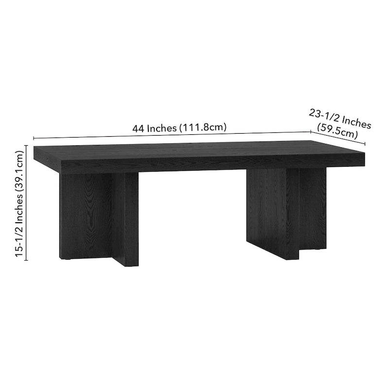 Dimitra 44 Breiter rechteckiger Couchtisch – 44 Breit