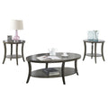 3-teiliges Couchtisch-Set mit Ablage