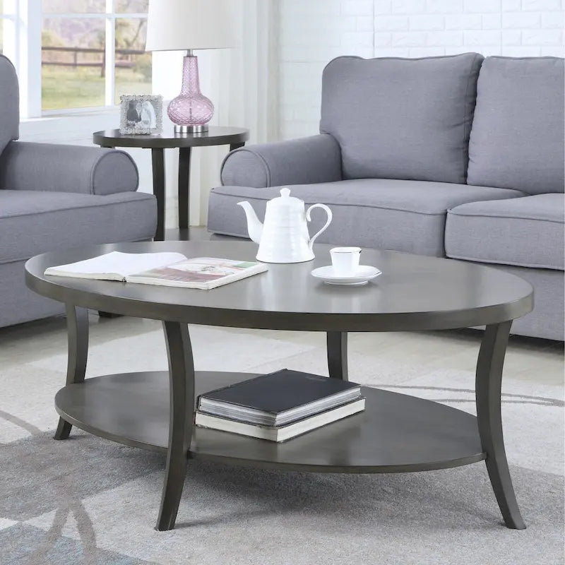 3-teiliges Couchtisch-Set mit Ablage