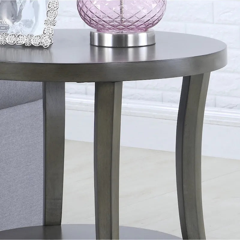 3-teiliges Couchtisch-Set mit Ablage