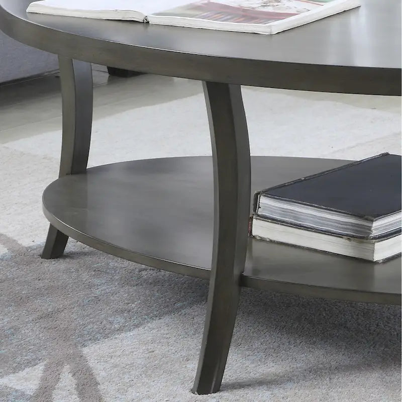 3-teiliges Couchtisch-Set mit Ablage