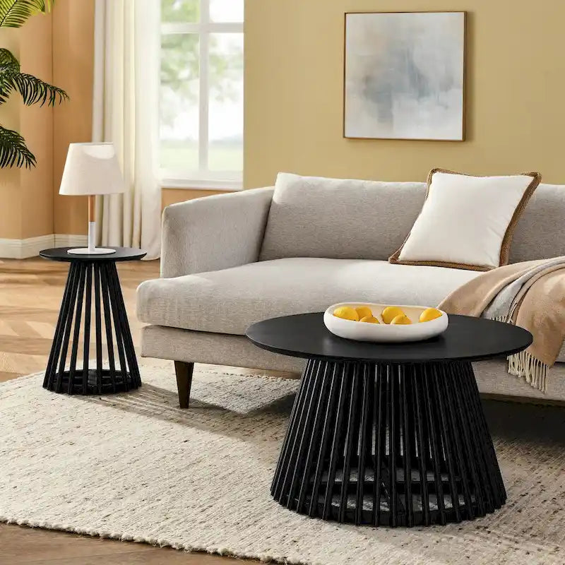 Moderner minimalistischer Couchtisch, Massivholz-Couchtisch, Couchtisch im nordischen Stil, schlichtes Design, für Zuhause geeignet