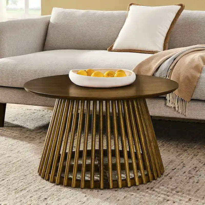 Moderner minimalistischer Couchtisch, Massivholz-Couchtisch, Couchtisch im nordischen Stil, schlichtes Design, für Zuhause geeignet