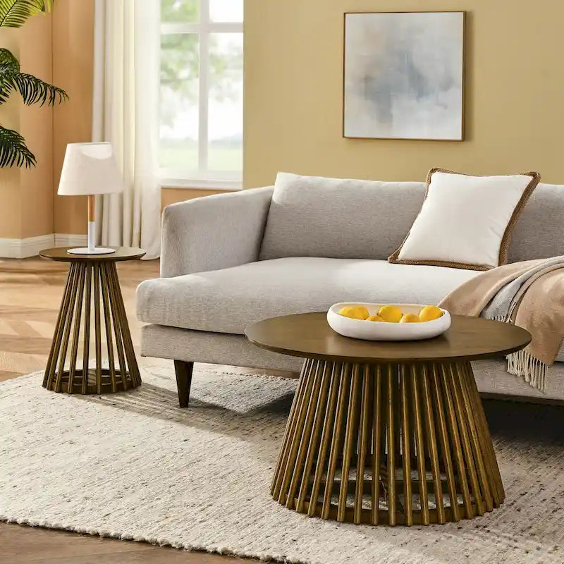 Moderner minimalistischer Couchtisch, Massivholz-Couchtisch, Couchtisch im nordischen Stil, schlichtes Design, für Zuhause geeignet