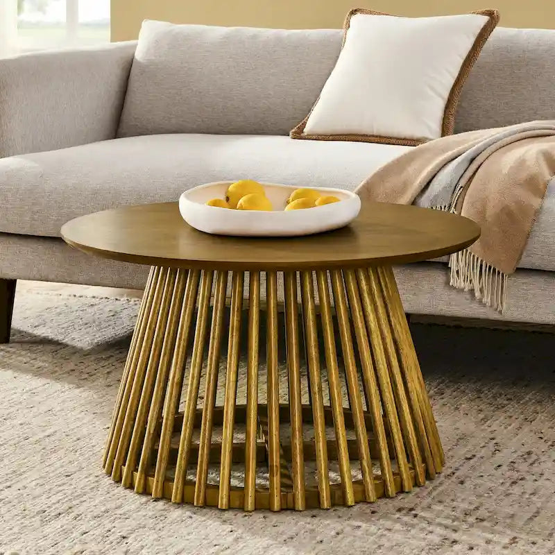 Moderner minimalistischer Couchtisch, Massivholz-Couchtisch, Couchtisch im nordischen Stil, schlichtes Design, für Zuhause geeignet
