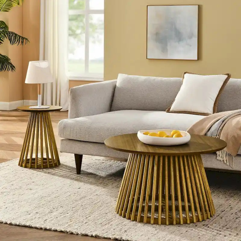 Moderner minimalistischer Couchtisch, Massivholz-Couchtisch, Couchtisch im nordischen Stil, schlichtes Design, für Zuhause geeignet