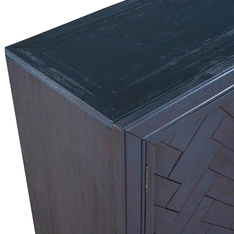 Moderner Konsolentisch Sofatisch für Wohnzimmer mit 2 Ablagen