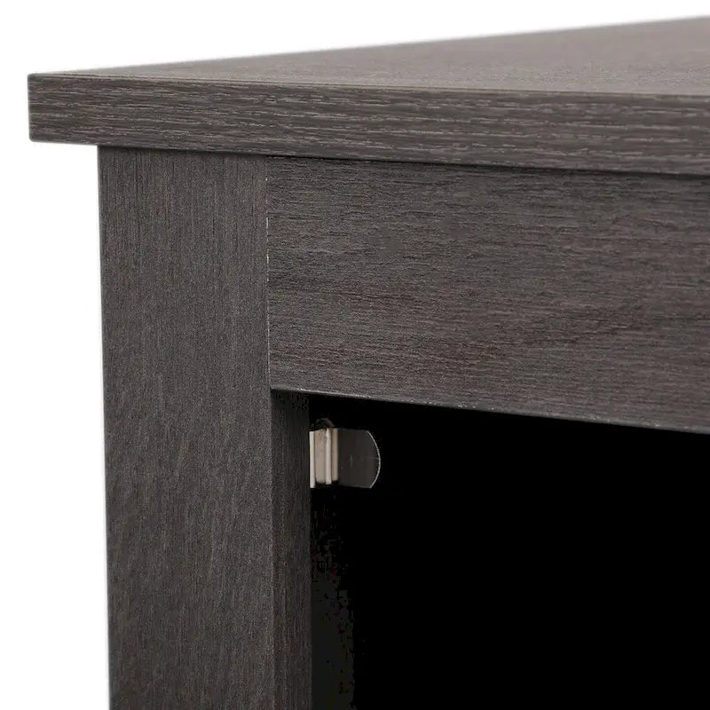 2er-Set Nachttisch im Industrial-Design mit Tür