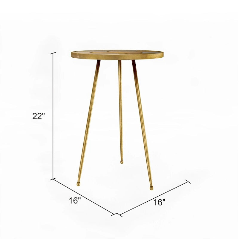 Atonvale runder Akzenttisch – 56 cm H x 41 cm B x 41 cm T