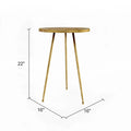 Atonvale runder Akzenttisch – 56 cm H x 41 cm B x 41 cm T
