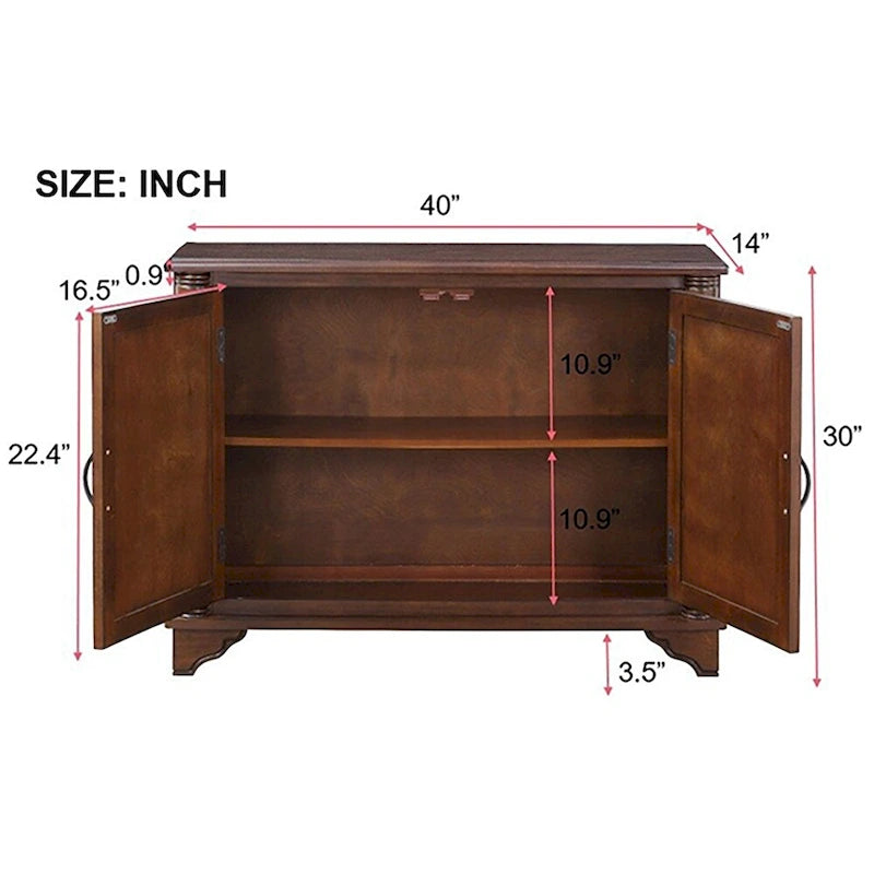 40 Retro-Holz-Sofa-Couchtisch mit verstellbarem Ablagefach