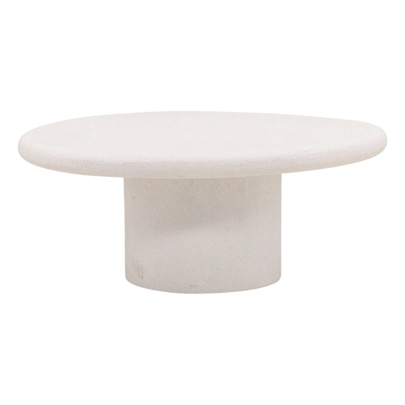 Rowan Couchtisch aus Terrazzo und Beton, Weiß