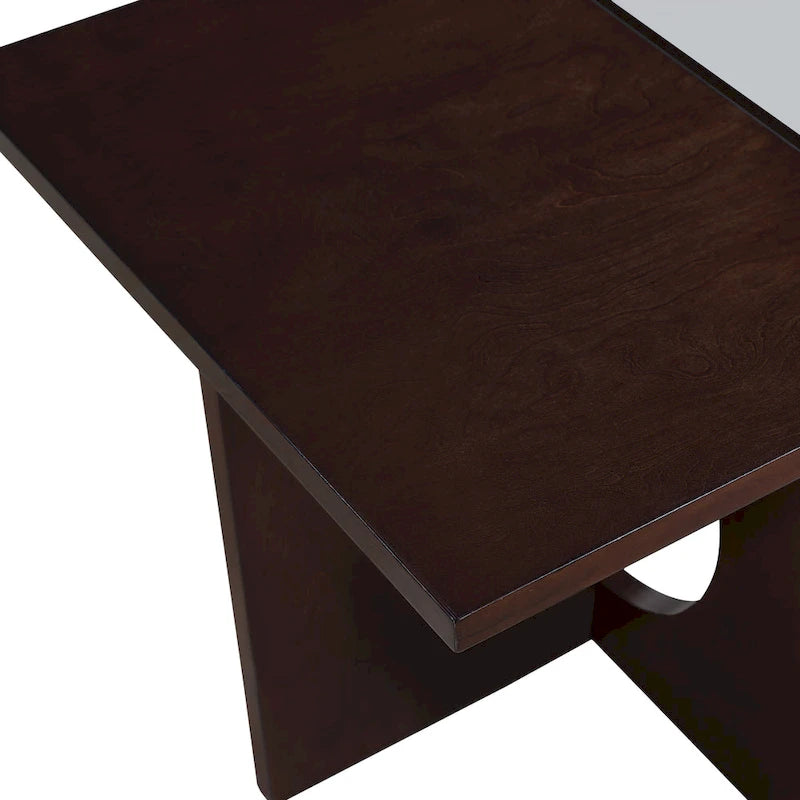47 Zeitgenössischer Couchtisch aus Holz, rechteckig