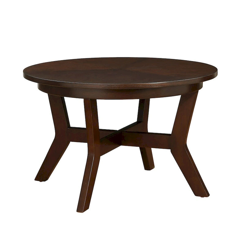 Mid-Century runder Couchtisch aus Holz für Wohnzimmer Landhausstil
