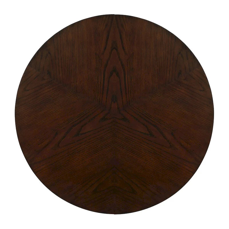 Mid-Century runder Couchtisch aus Holz für Wohnzimmer Landhausstil