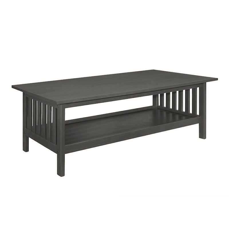 Wiston 3-teiliges Tisch-Set, 1 Couchtisch, 2 Beistelltische, Antikgraues Holz