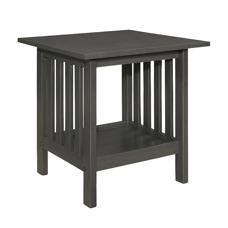 Wiston 3-teiliges Tisch-Set, 1 Couchtisch, 2 Beistelltische, Antikgraues Holz
