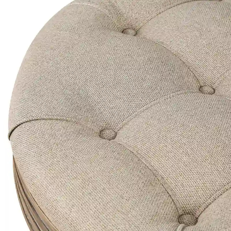 Großer runder Ottoman-Couchtisch