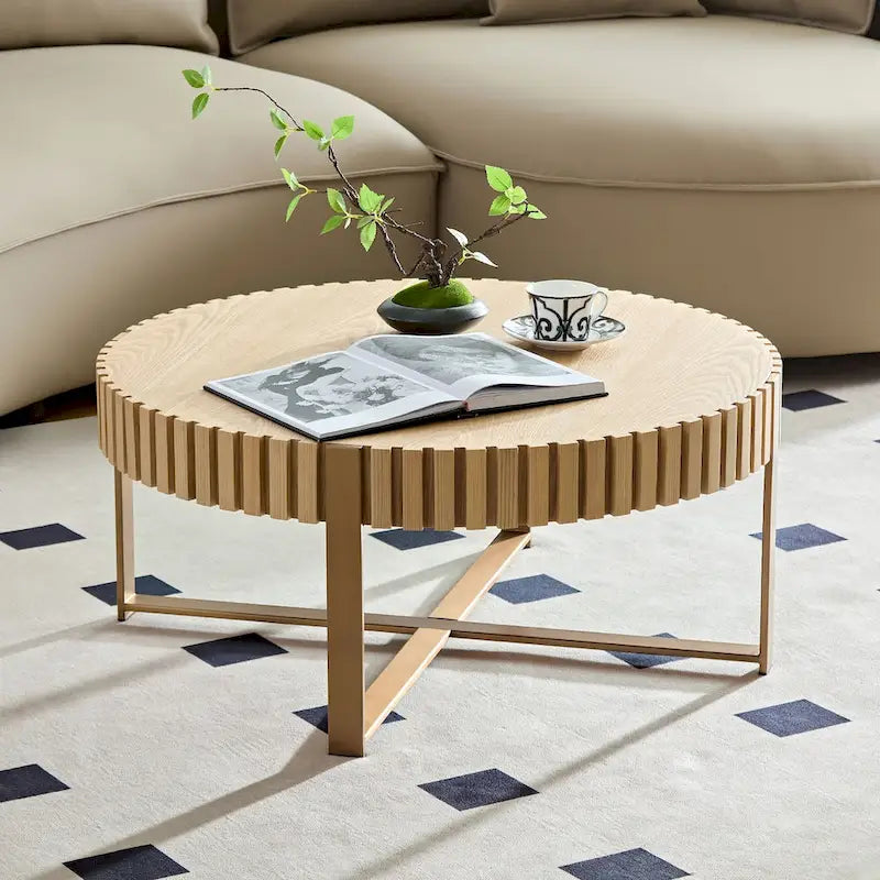 Runder Couchtisch für das Wohnzimmer