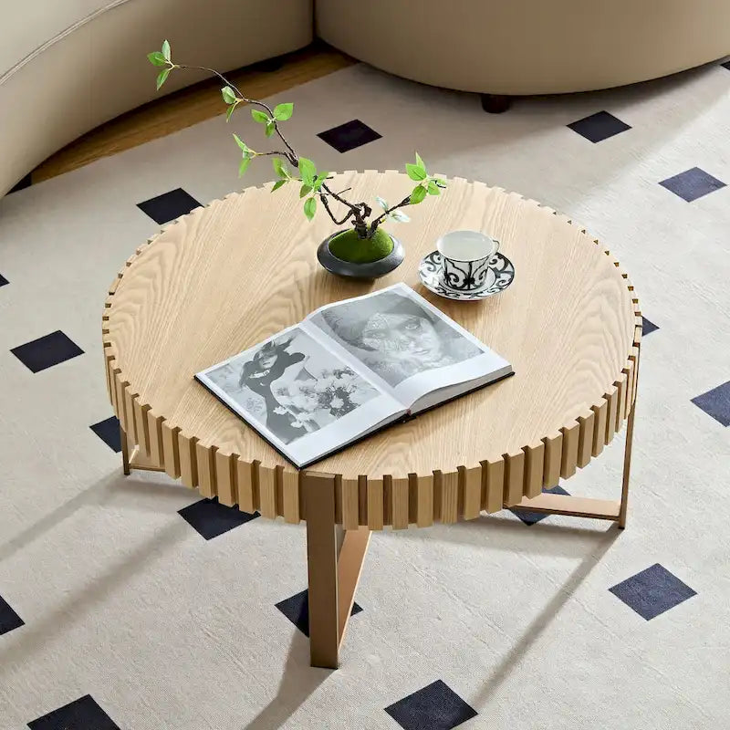 Runder Couchtisch für das Wohnzimmer