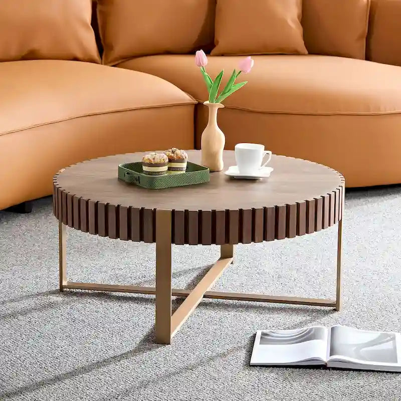 Runder Couchtisch für das Wohnzimmer