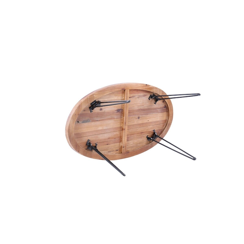 Klappbarer Couchtisch aus recyceltem Holz für Ihr Wohnzimmer