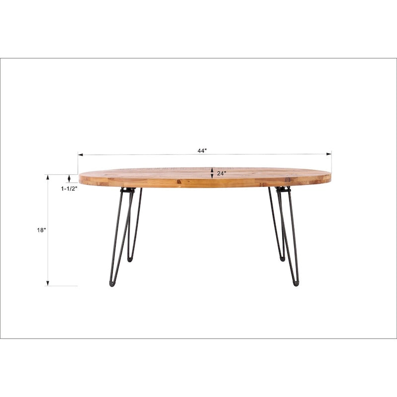 Klappbarer Couchtisch aus recyceltem Holz für Ihr Wohnzimmer