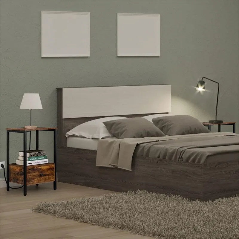 Beistelltisch mit Ladestation – 30T x 40B x 60H cm