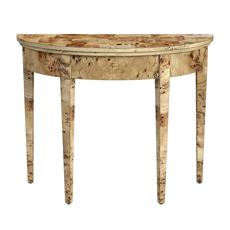 Hampton Demilune Burl 36 Konsolentisch