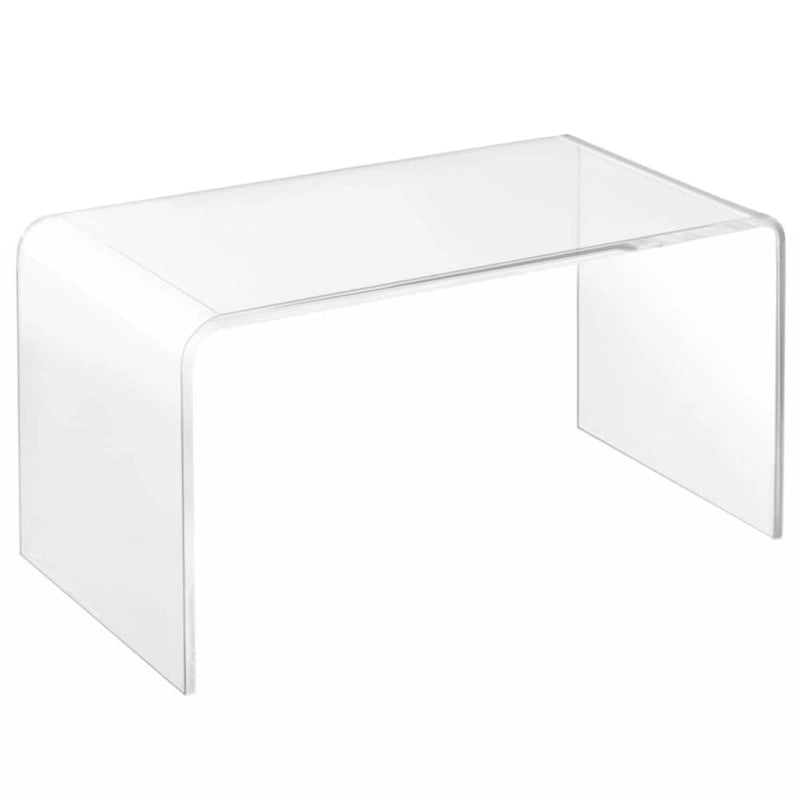 32 langer rechteckiger vollständig aus Acryl gefertigter 15 mm dicker Wasserfall-Couchtisch, klar