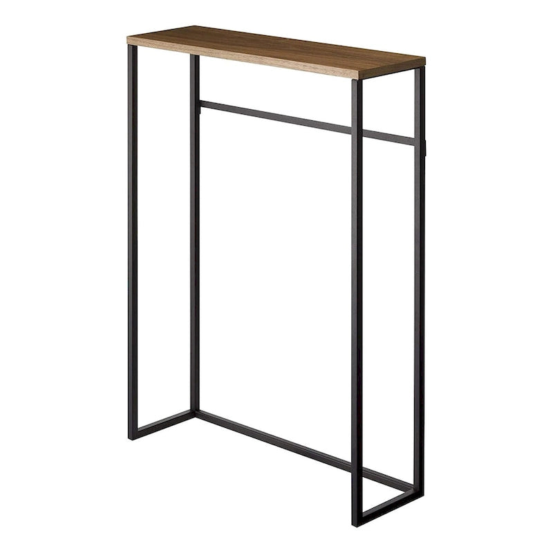 Yamazaki Home Schmales Konsolentisch für den Eingangsbereich, Stahl, trägt 5 kg - L 18,5 x B 60 x H 80,5 cm