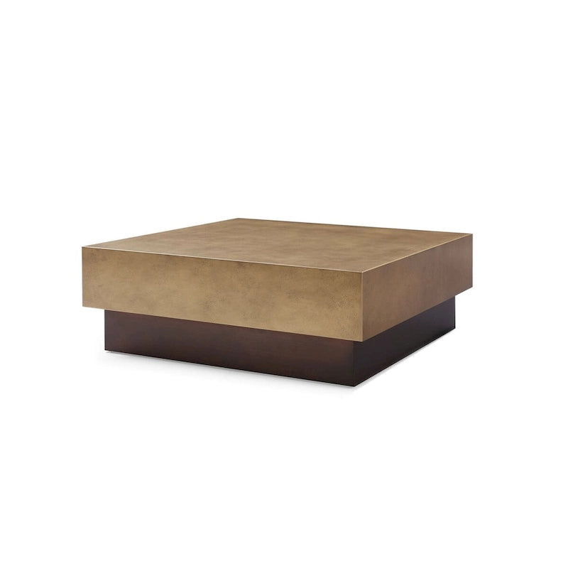 Modrest Derek Moderner Metall- und Antikkupfer-Couchtisch