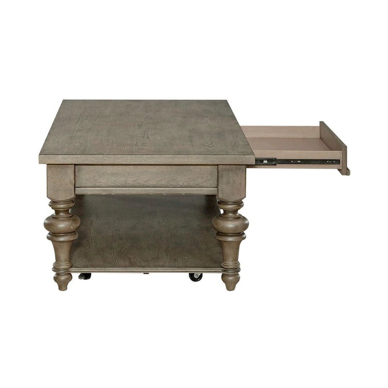 Americana Farmhouse Dusty Taupe 3-teiliges Couchtisch-Set