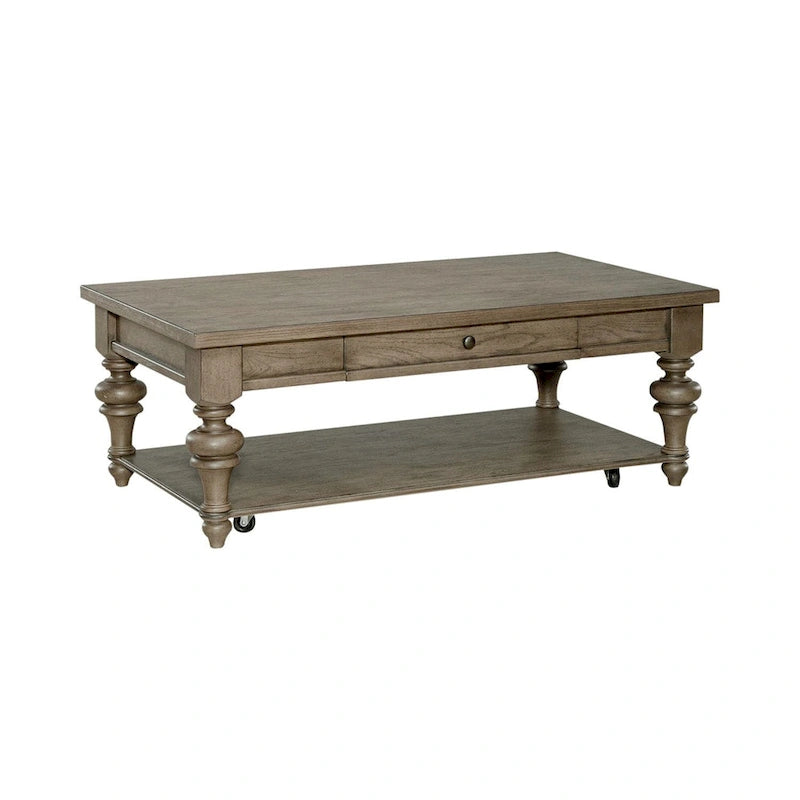 Americana Farmhouse Dusty Taupe 3-teiliges Couchtisch-Set