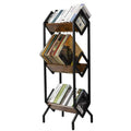 3-stöckiges Schallplattenregal aus Vinyl - 14,2T x 16,1B x 50H