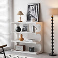 Multifunktionales 4-stöckiges weißes Bücherregal & Couchtisch, kreatives Möbel-Standregal, minimalistische Organizer-Aufbewahrungsregale