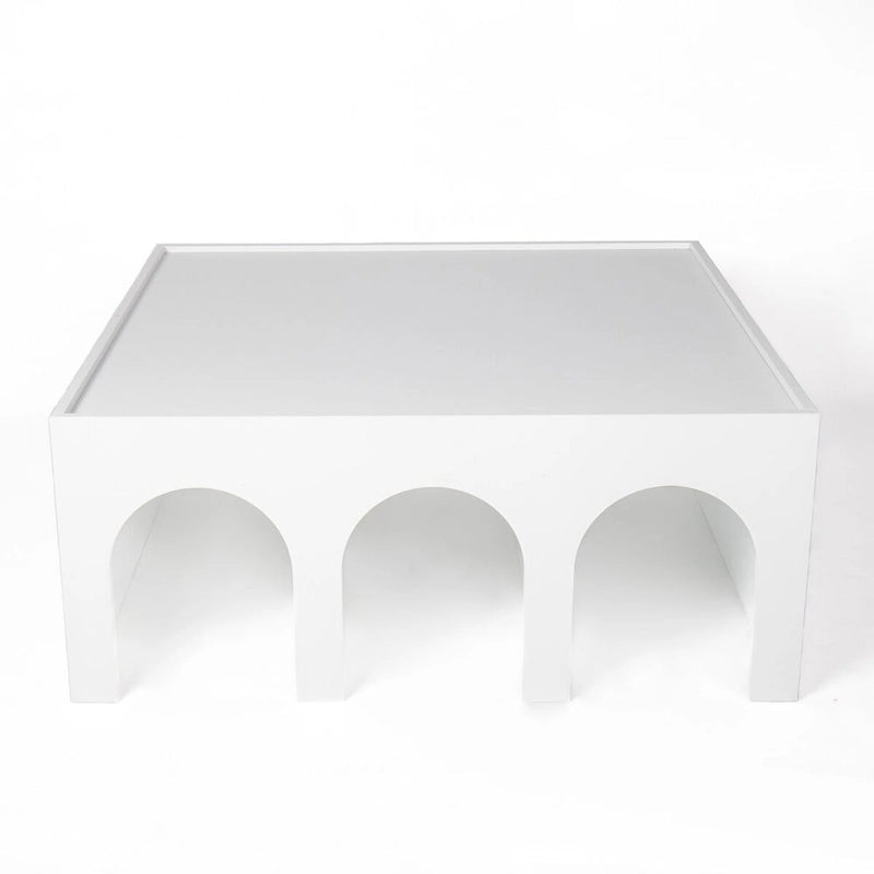 Multifunktionales 4-stöckiges weißes Bücherregal & Couchtisch, kreatives Möbel-Standregal, minimalistische Organizer-Aufbewahrungsregale