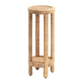 Kate and Laurel Rafina Rattan Beistelltisch - 9x9x22
