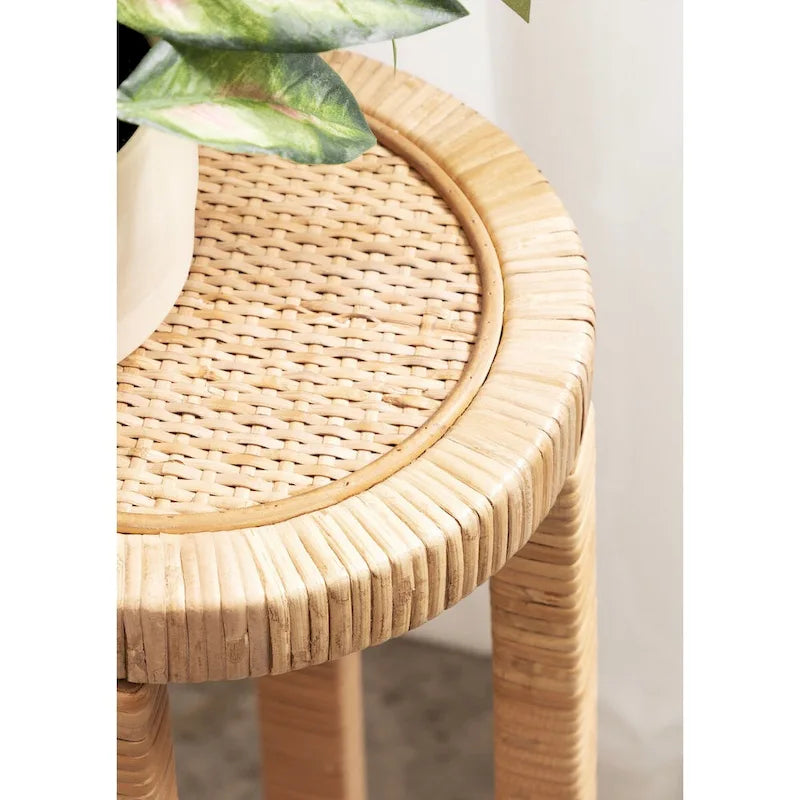 Kate and Laurel Rafina Rattan Beistelltisch - 9x9x22