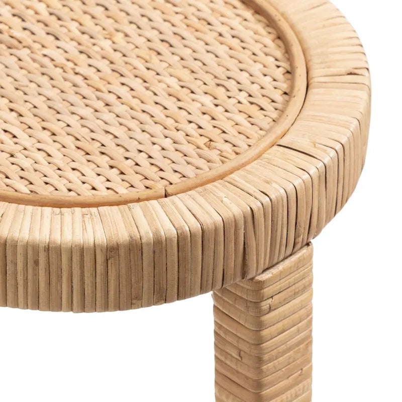 Kate and Laurel Rafina Rattan Beistelltisch - 9x9x22