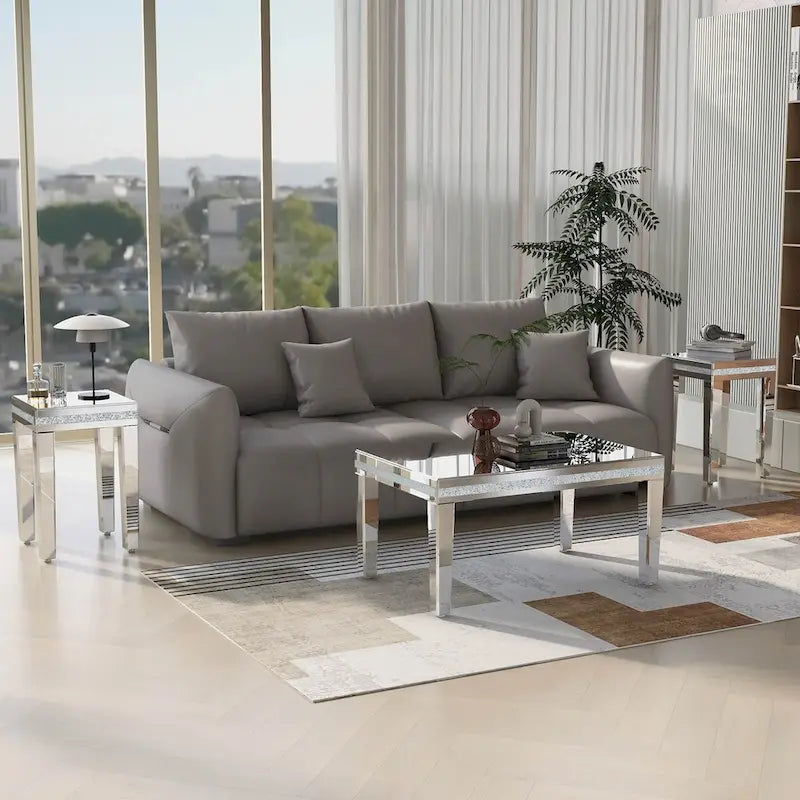 Coffee Table with 2 End Tables Set of 3