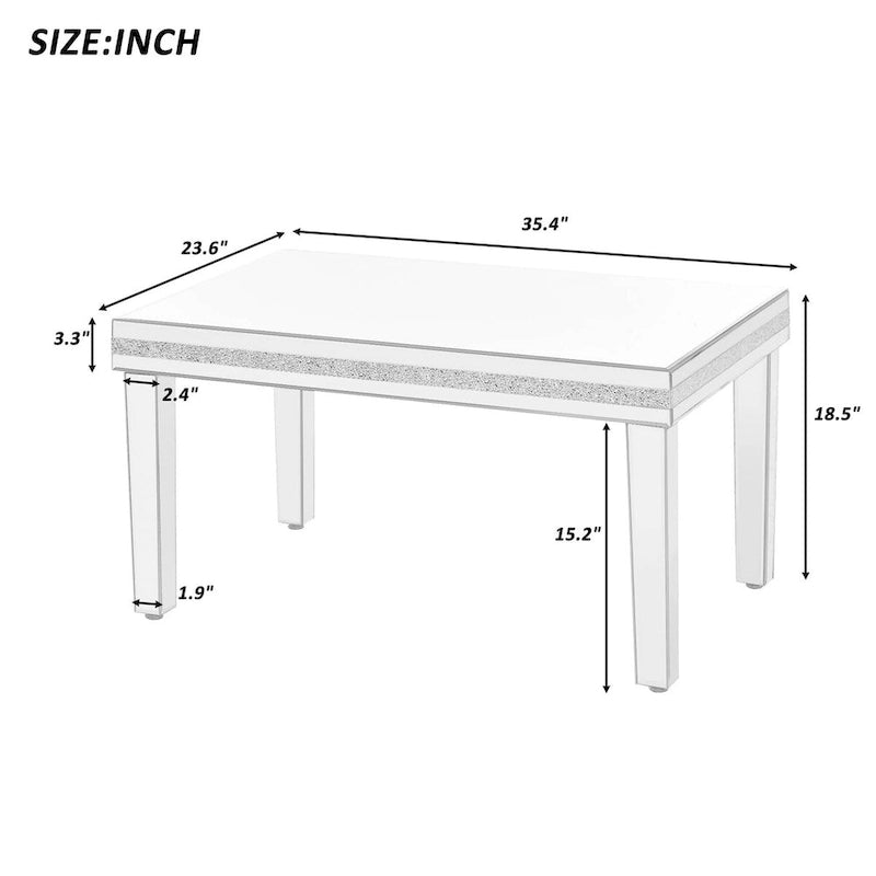 Couchtisch mit 2 Beistelltischen, 3er-Set