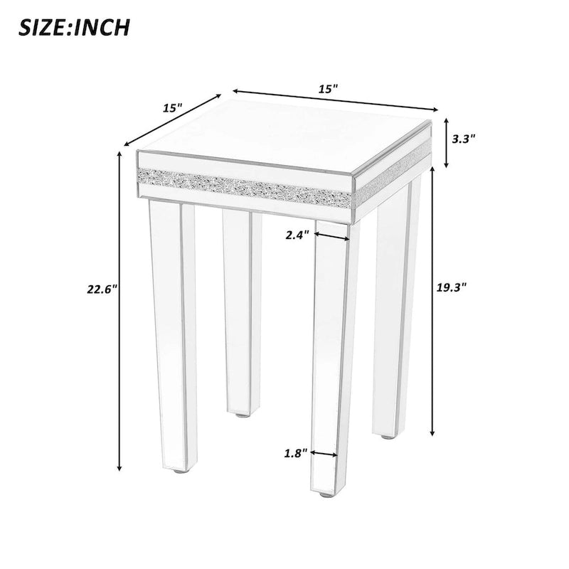 Couchtisch mit 2 Beistelltischen, 3er-Set