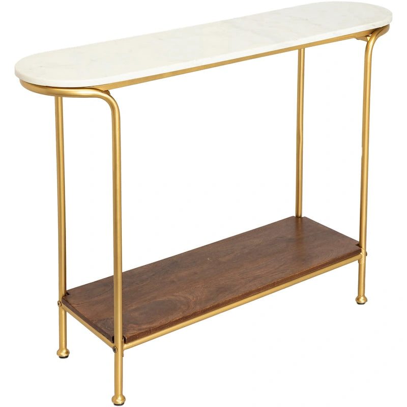 Micheale Marmor Mischtechnik Moderne Konsolentisch - 30H x 43B x 11T