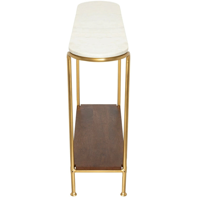 Micheale Marmor Mischtechnik Moderne Konsolentisch - 30H x 43B x 11T