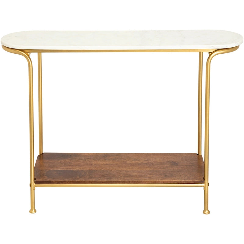 Micheale Marmor Mischtechnik Moderne Konsolentisch - 30H x 43B x 11T