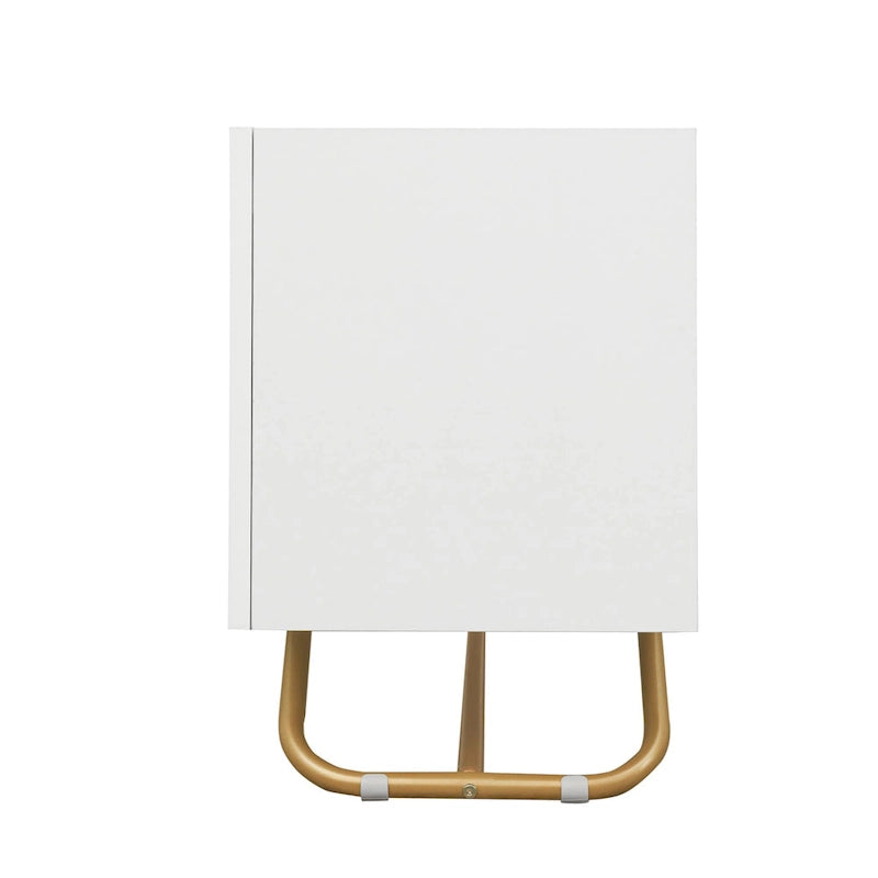 TV-Konsole mit goldenem Gestell