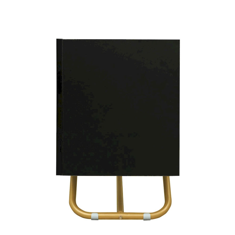 TV-Konsole mit goldenem Gestell