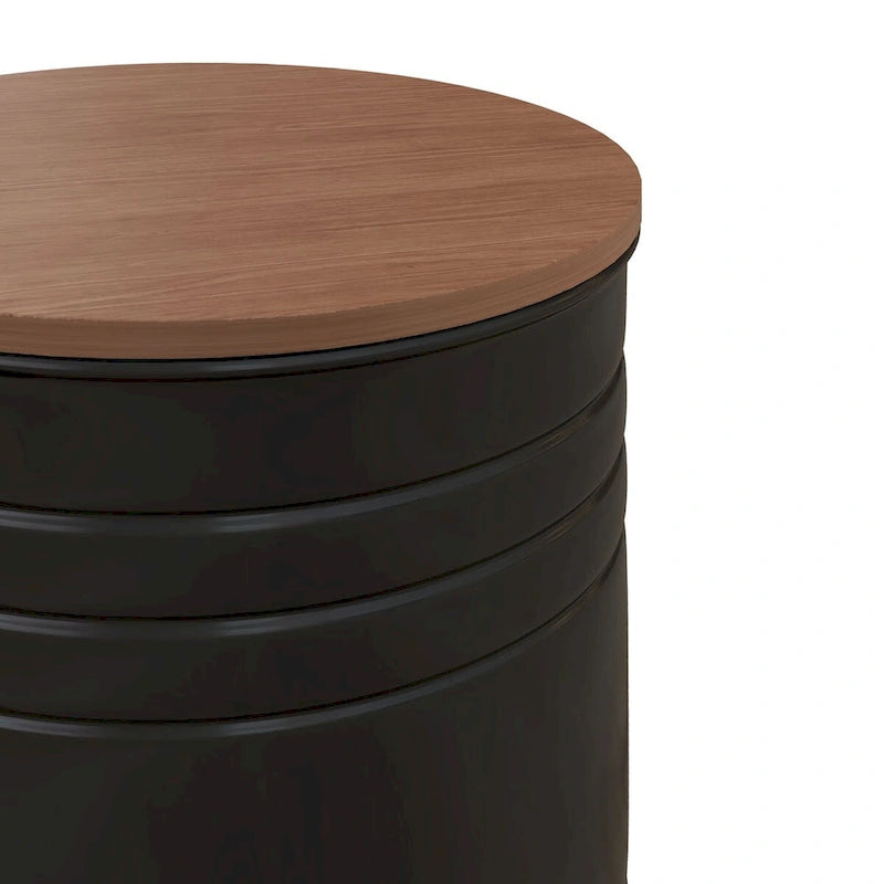 2er Set Nesting-Aufbewahrungshocker mit Deckel, versteckter Stauraum